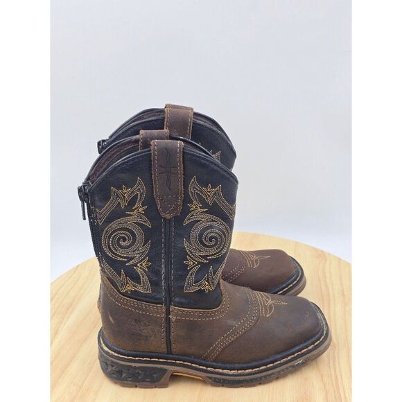 Georgia Boot Carbo-Tec LT Little Kids Pull-On Saddle Boot 8In Sz Toddler Sz  9.5 - Picture 1 of 8
